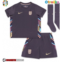 Otroške Nogometnih dresov Anglija Gostujoči EP 2024 Kratki rokavi (+ hlače)